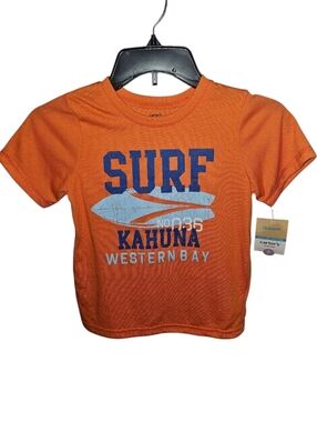 NWT Carter's Comfy Flame Resistant "Surf Kahuna Western Bay" Short Sleeve Tee